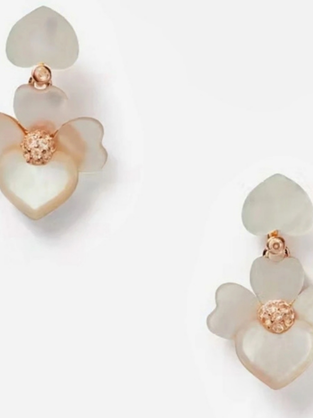 NWOT, Kate Spade  Pansy Drop  Earringd